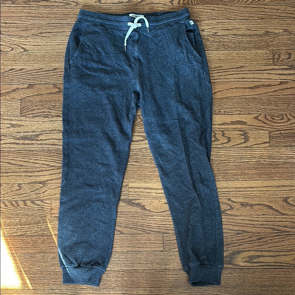 Cozy Dark Gray Joggers with White Drawstring
